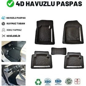 Resim Peugeot 308 Hb 2021 4d Havuzlu Üniversal Yeni Nesil Paspas Siyah Gold Seri 