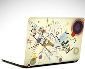 Resim Renkler Şekiller Soyut Laptop Sticker 10 İnch (25X19CM) 