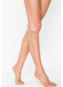 Resim Süper Ince 15 Den Mat Pantolon Çorabı Bronz 113 Safran Çok Renkli 