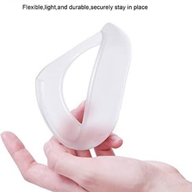 Resim Meta/Oculus Quest 2 Aksesuarları ile Uyumlu Halo Kontrol Cihazı Koruyucu, Çarpma Önleyici Şeffaf Silikon Tam Halka Kapak Quest 2 için, Kayma Yok 