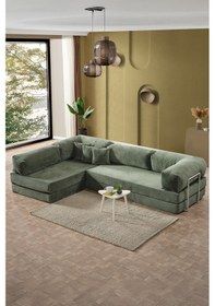 Resim Legom Petek Aktivite Koltuğu Yatak Olabilen Çok Amaçlı Kanepe L Koltuk Yeşil Yeşil 