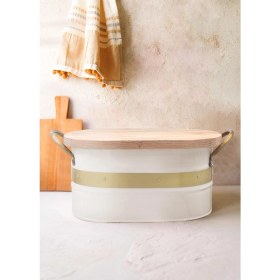 Resim The Mia Galvin Ekmek Saklama Kabı Beyaz 