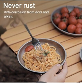 Resim Pazly Titanyum Tabak 153mm - Hafif, Ev & Piknik, Anti-moistur, Mevsimlik Servis Tabağı Çok Renkli 