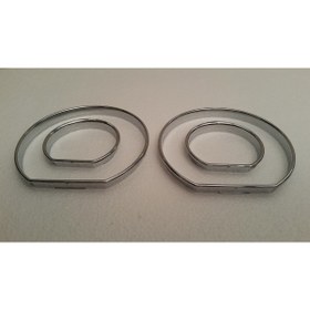 Resim NOS Bmw E46 Gösterge Krom Halkası, Bmw 3 Seri E46 Krom Kadran Çerçevesi Seti 