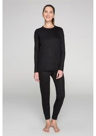 Resim Bonbonetti Yetişkin Soğuk Havalar İçin İdeal Termal Takım Siyah 