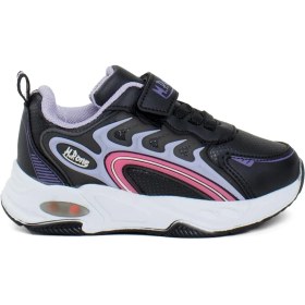 Resim M.P. M.p 242-3357PT Patik Kız Çocuk Sports Casual Ayakkabı Siyah - Mor 