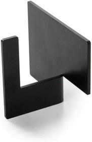Resim Orret Home 2 Adet Tekli Yapışkanlı Mini Duvar Askısı - Siyah Metal Tek Askı Seti - Delmeden Duvara Yapıştırılabilir Havlu, Anahtarlık, Bornoz Askılığı - Suya Dayanıklı Askılık(Yan Tekli Askı) 