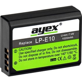 Resim Ayex Canon İçin Lp-E10 Batarya 