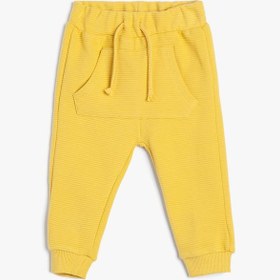 Resim Erkek Bebek Basic Jogger Eşofman Altı Beli Bağlamalı Dokulu Pamuklu 