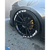 Resim Kom Nitto Beyaz Kalıcı Lastik Yazısı Nitto Sticker 8 Kit Büyük Boy 