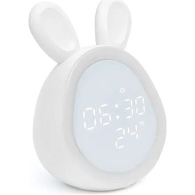 Resim Ximistore9 Usb Şarjlı Tavşan Alarmlı Led Çocuk Saati - Programlanabilir Ve Işık Ayarlı 