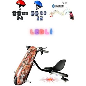 Resim Citymate Drift Car Elektrikli Kaykay Bluetooth Dirift Kar Hoverboard Scooter + Koruma Ekipmanı D34 