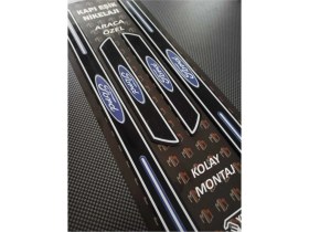 Resim Aksefuar Lazer Escape Piano Black Kapı Eşiği 4'lü Set 