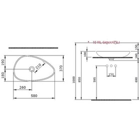 Resim Bocchi Etna Çanak Lavabo 58 CM Mat Somon 1114-032-0125 