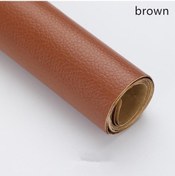 Resim Kahverengi Kendinden Yapışkanlı Deri Kanepe Tamir Yama Mobilya Masa Sandalye Etiket Koltuk Çantası Ayakkabı Yatak Düzeltme Tamir 