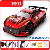 Resim 2.4g Drift Rc Araba 4wd Rc Drift Araba Oyuncak Uzaktan Kumanda Gtr Araç Flaş Red 2b 1704v 