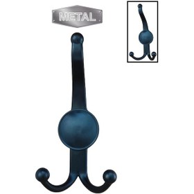 Resim Metal Boncuk Portmanto Askısı Siyah Duvar Tipi Tekli Siyah 