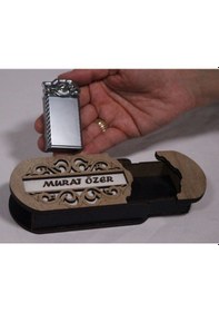 Resim Mrchediyesepeti Çakmak Kişiye Özel İsim Yazılı Ve Mdf Tasarım Kutulu No:133 