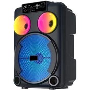 Resim Zore Gd-892 Mikrofonlu Rgb Tws 8 Inç Stereo Bass Kablosuz Karaoke Hoparlör 