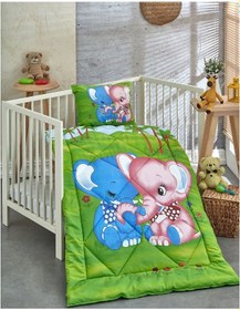 Resim Komfort Home V19 %100 Pamuklu Silikon Elyaf Bebek Yorgan Seti 