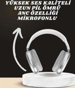 Resim Techno Stock Kulak Üstü P9 Kablosuz Bluetooth Kulaklık ve 7 Kordonlu Akıllı Saat 