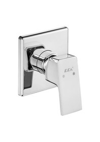 Resim Eca Tiera Kare Ankastre Gömme Duş Bataryası Seti Tüm Parçalar Dahil Krom 