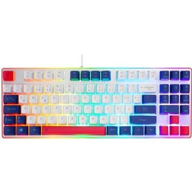 Resim Acer Emachines, Eak216, Beyaz, Usb Kablolu, Rainbow Backlight, Membran Renkli Tuşlar, Türkçe Q, 90 Tuşlu, Gaming Klavye 12934554 