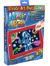 Resim Magic Pad Yazı Çizim Tahtası Resim Şekil Tablet Tipi Işıklı Ledli 