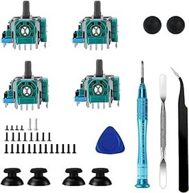 Resim HGamyox Analog 3D Joysticks Replacement for PS5 Controller,Thumbsticks Repair Tool Kit Compatible with Playstation 5 DualSense, Joystick Replacements with Screwdriver 