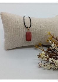 Resim Balık Hediyelik Jasper Taşı Doğaltaş Kolye Çok Renkli 