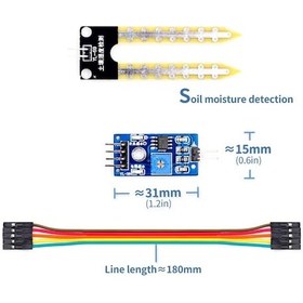 Resim Alkatronik-Toprak Nem Sensörü Arduino Higrometre Soil Moisture Sensor 