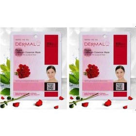 Resim Dermal Nemlendirici Ve Pürüzsüzleştirici Gül Özlü Kolajen Maske 23gr 2li Paket 