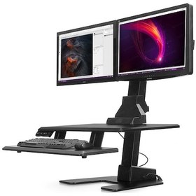 Resim Dark DK-AC-WS20 Çift Monitör Destekli Masaüstü İş İstasyonu Monitör Kolu 