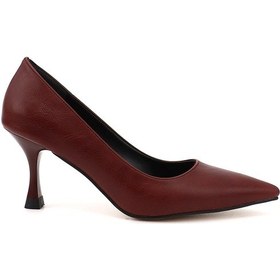 Resim Gönderi(R) Gönderi R Bordo Sivri Burun Kadeh Ökçe Stiletto Bordo 
