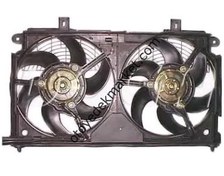 Resim PEUGEOT 106 FAN MOTORU CİFTLİ KOMPLE 2 adet fan motoru 1 adet fan davlumbazı 