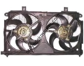 Resim CİTROEN SAXO FAN MOTORU CİFTLİ KOMPLE 2 adet fan motoru 1 adet fan davlumbazı 