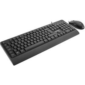 Resim Everest KM-619 Siyah USB Q Standart Klavye + Mouse Set 