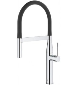 Resim Grohe Essence Spiralli 2 Fonksiyonlu Eviye Bataryası - 30503000 Siyah Krom 
