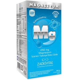 Resim Zade Vital Mg Magnezyum 250Mg 60 Kapsül 