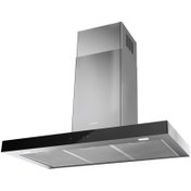 Resim Faber İnox + Siyah Cam Stilo Glass Smart 60 cm Ada Tipi Davlumbaz (325.0617.017) 