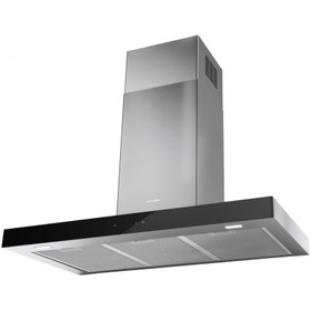 Resim Faber İnox + Siyah Cam Stilo Glass Smart 60 cm Ada Tipi Davlumbaz (325.0617.017) 