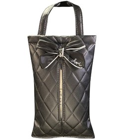 Resim Siyah Kurdeleli Askılı Araç Peçetelik Kaiyi 