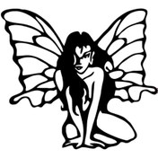 Resim habune Kanatlı Peri Sticker 10 X 9 Cm 