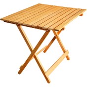 Resim Apak Ahşap Dekoratif Ahşap Katlanır Masa 50x70 