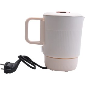 Resim Mmxccy Çok Işlevli Pirinç Pişirici Katlanabilir Mini Seyahat Elektrikli Su Isıtıcısı Katlanabilir Elektrikli Pişirici Sıcak Tencere Ab Fişi (Yurt Dışından) 