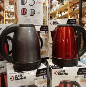 Resim ramse hediyelik eşya metal gövde yanmaz kapak kettle 1500w 1,8lt su ısıtıcı 