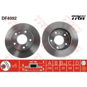 Resim TRW DF4092 TRW FREN DİSKİ ÖN SERENA 92-01 