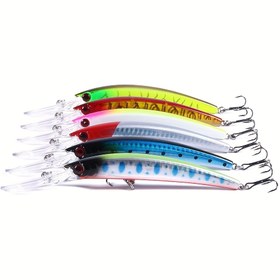 Resim 1 adet 15cm 15g Derin Dalış Jerkbait, Yapay Sert Yem, Bass Pike, Carp Balıkçılık Takımı için Balıkçılık Wobblers Minnow Lure 