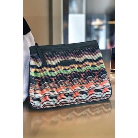 Resim Bahels Vip Renkli Özel Tasarım Kadın Portföy & Clutch Çanta 