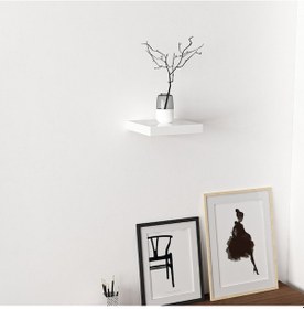 Resim Minarmobilya Minar Gizli Tutuculu Duvar Rafı 23 Cm - P.Beyaz 